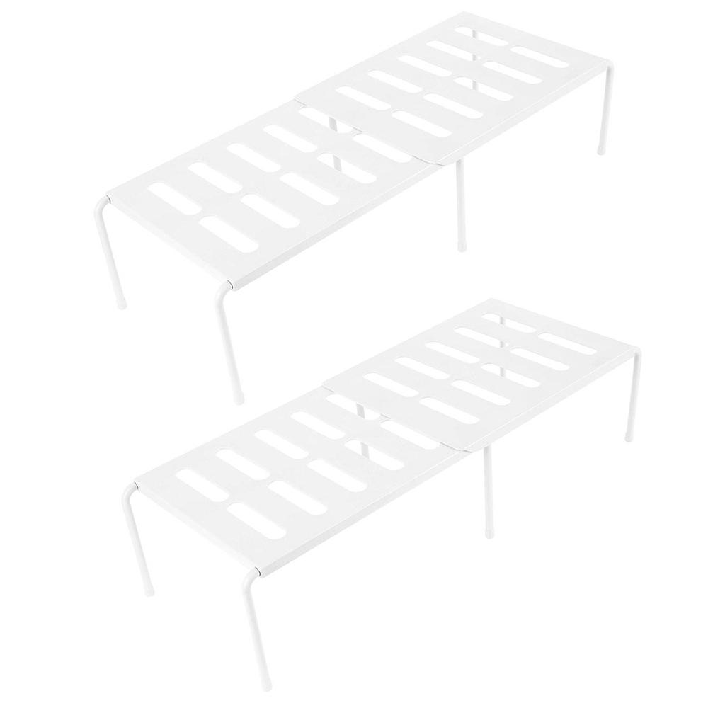 Ausziehbares Küchenregal, multifunktional, erweiterbar, stapelbar, verschiebbar, platzsparend, für Wohnschränke, Geschirr-Organizer-Rack