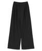 Seedless Pants with Elastic DBXM0451 Women's Maxi-Length Wide-Leg Back, Black,
