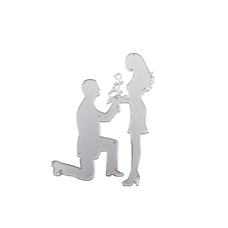 Wedding Cutting Dies Embossing Stencils Heart Metal Die Cuts for DIY Scrapbooking Valentines Day Album Card Decorations