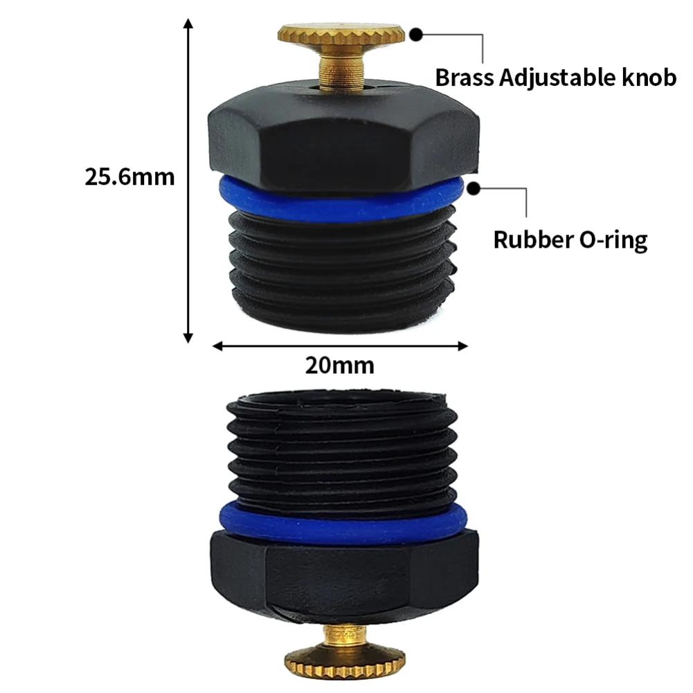 WUJIE 5PCS 20mm Adjustable Watering Sprinkler 1/2'' Thread Spray Nozzle Garden Lawn Drip Irrigation System Kit Home Garden Tools