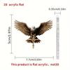 Vintage Artistic Acrylic Eagle Cross Car Pendant Distinctive Interior Decoration Cars For