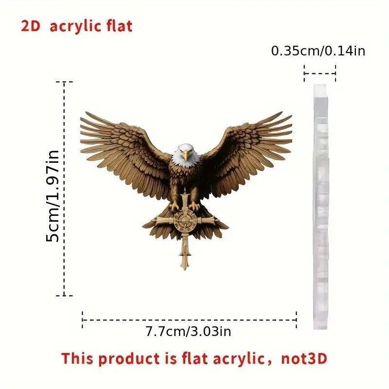 Vintage Artistic Acrylic Eagle Cross Car Pendant Distinctive Interior Decoration Cars For