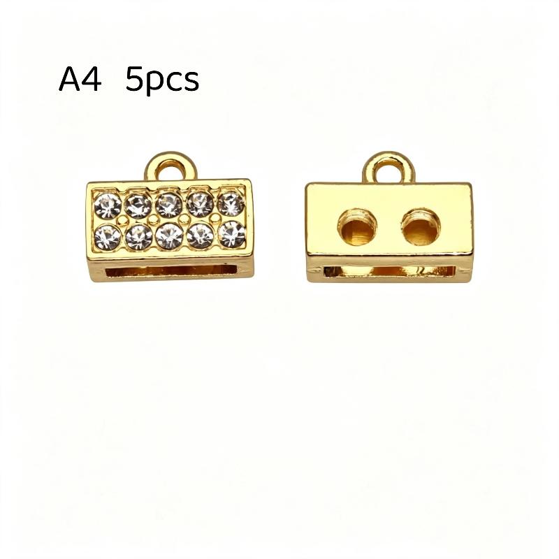 5/10Pcs Jewelry Diy Accessories 8Mm Crystal Connector Charms For Bracelet Making Keychain Phone Strip Women Gift