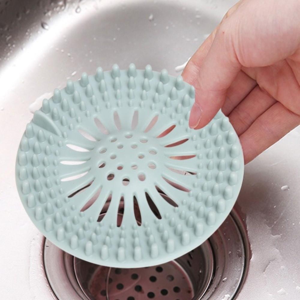Easy Clean Hair Catcher Shower Drain Silicone Drain Covers Bath Stopper  Bathroom Accessory