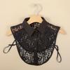 Elegant Detachable Lace Collar Spread Lapel Design Decorative Accessory for Dresses and Blouses