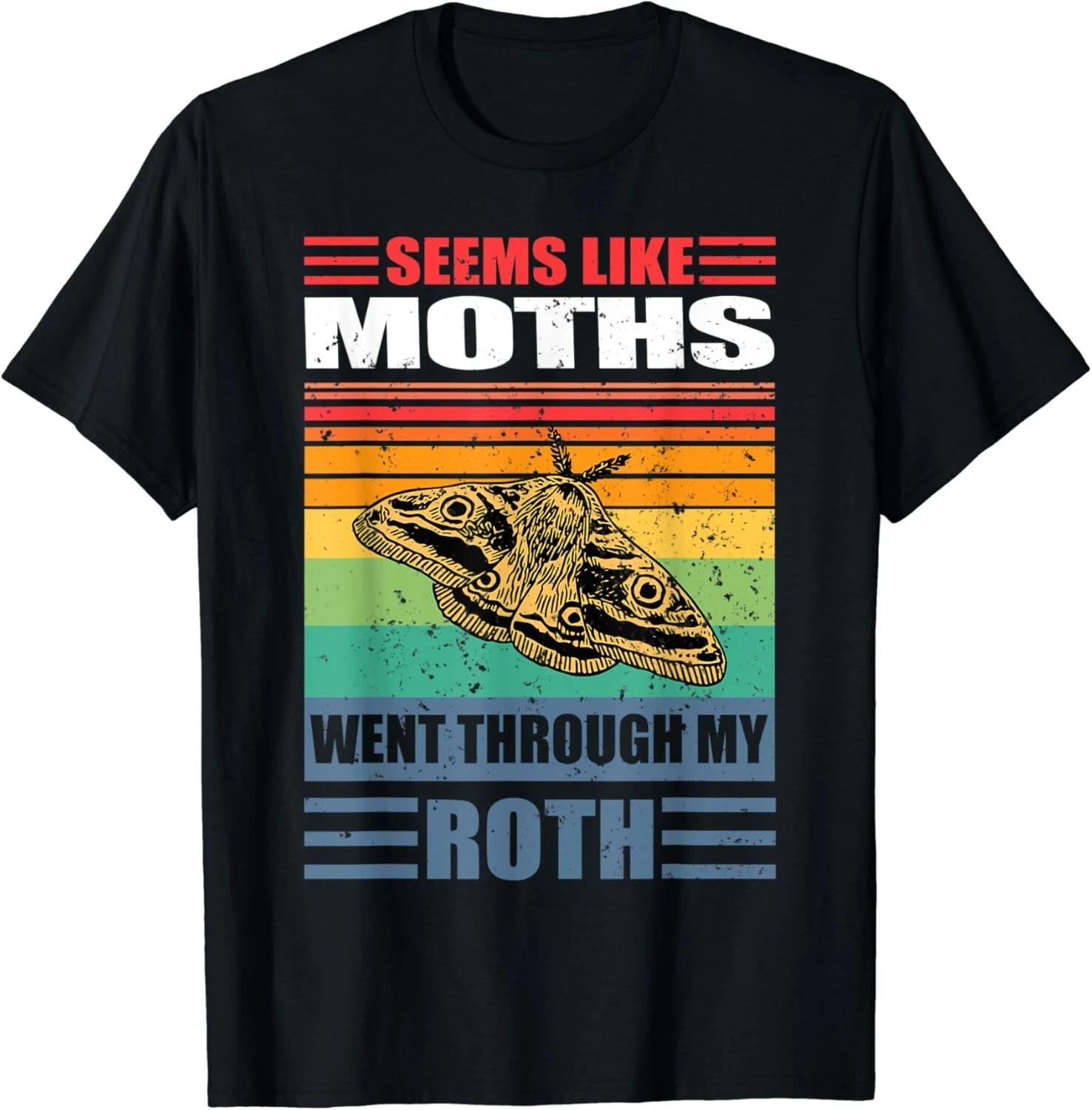 

Moths Roth IRA 401k Retirement Paper Pension Insects Retiree Gift Unisex T-Shirt M