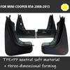 Mudflpas FOR MINI COOPERS R56 2008-2013 Mudguards Fender Mud Flap Guards Fenders Splash Car Accessories Auto Styline Front