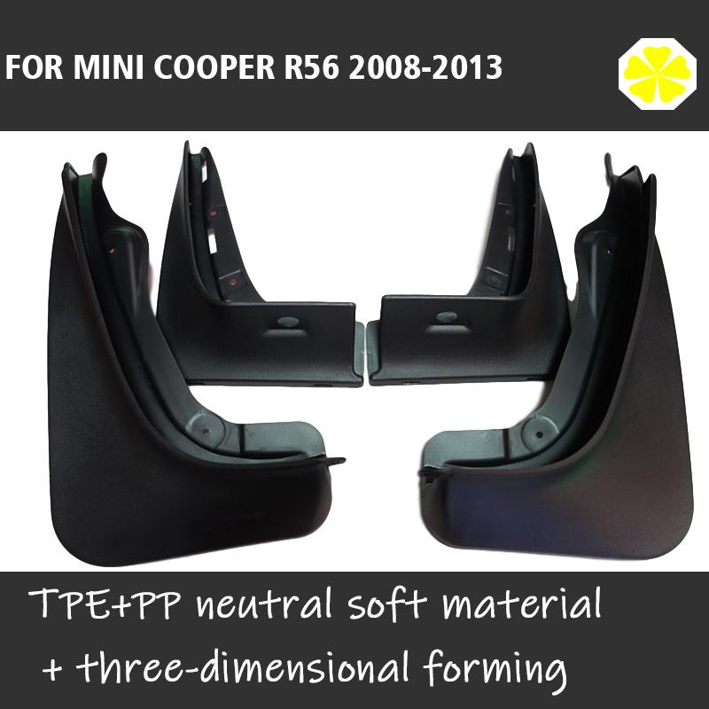 Mudflpas FOR MINI COOPERS R56 2008-2013 Mudguards Fender Mud Flap Guards Fenders Splash Car Accessories Auto Styline Front