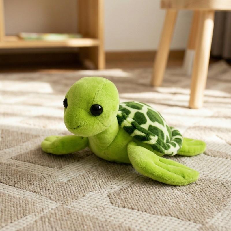 Plush Turtle Toy With Big Eyes For Kids Collectible Gift And Cuddle