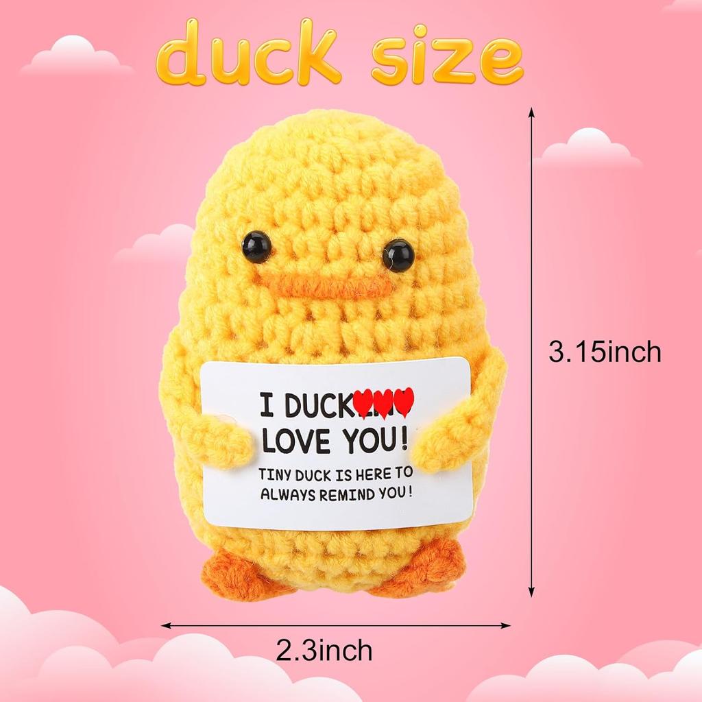 Mothers Day Mom Gifts for Mom Wife, Cute Handmade Crochet Duck for Grandma, Mother's Birthday Anniversary Present