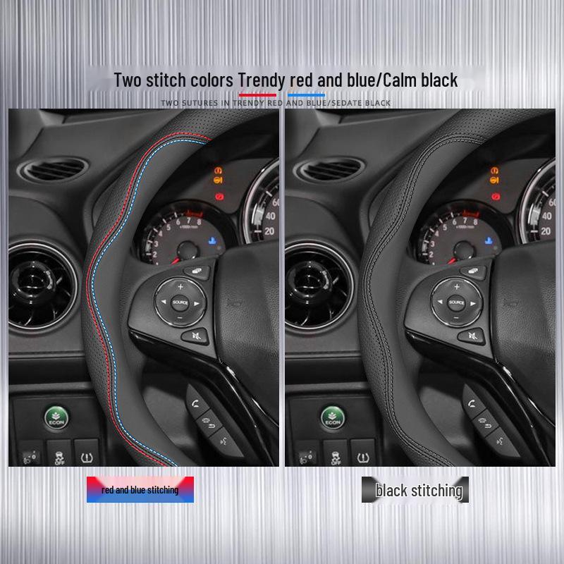 Buick Steering Wheel Cover: Non-Slip, Hand-Sew, Fits Excelle, Regal, Verano, Envision, LaCrosse, GL8.