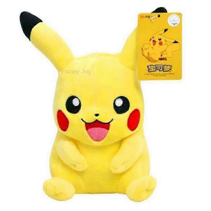 Pokemon Plush Toy Collection with Pikachu, Charmander, Squirtle, and Eevee Stuffed Dolls