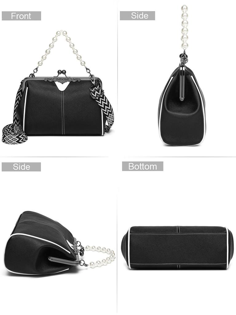 Borsa a Mano Versatile da Donna Europea e Americana Vintage 2025 - Stile a Spalla Singola e Crossbody