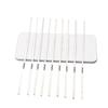 ZISIZ 304 Stainless Steel Flat BBQ Skewers 20-Pack