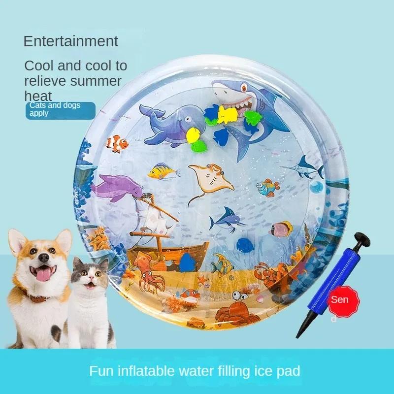 100X100CM Pet Water Injection Pad Ice Pad Summer Pet Nest Cat Nest Dog Nest Large Size Fun Cooling Cat and Dog Universal Dog Bed