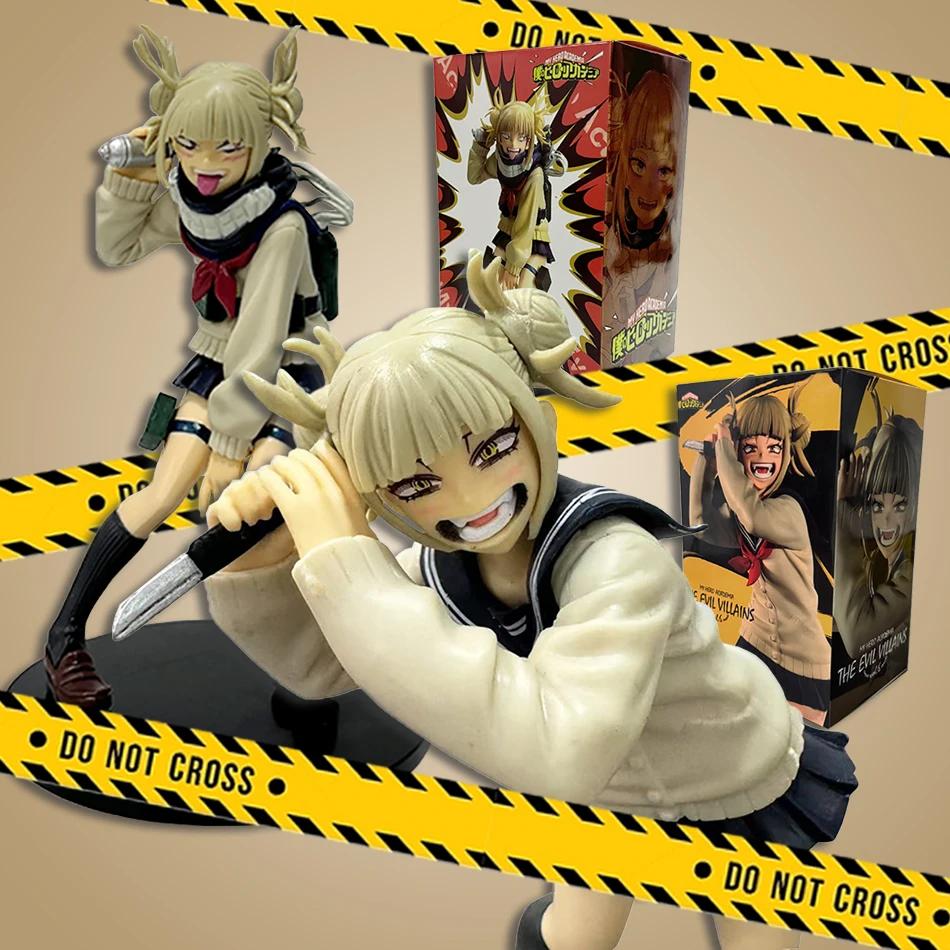 My Hero Academia Anime Character Peripheral Himiko Toga Cute Uniform Battle Version Figure Desktop Ornaments Model Toy Gift
