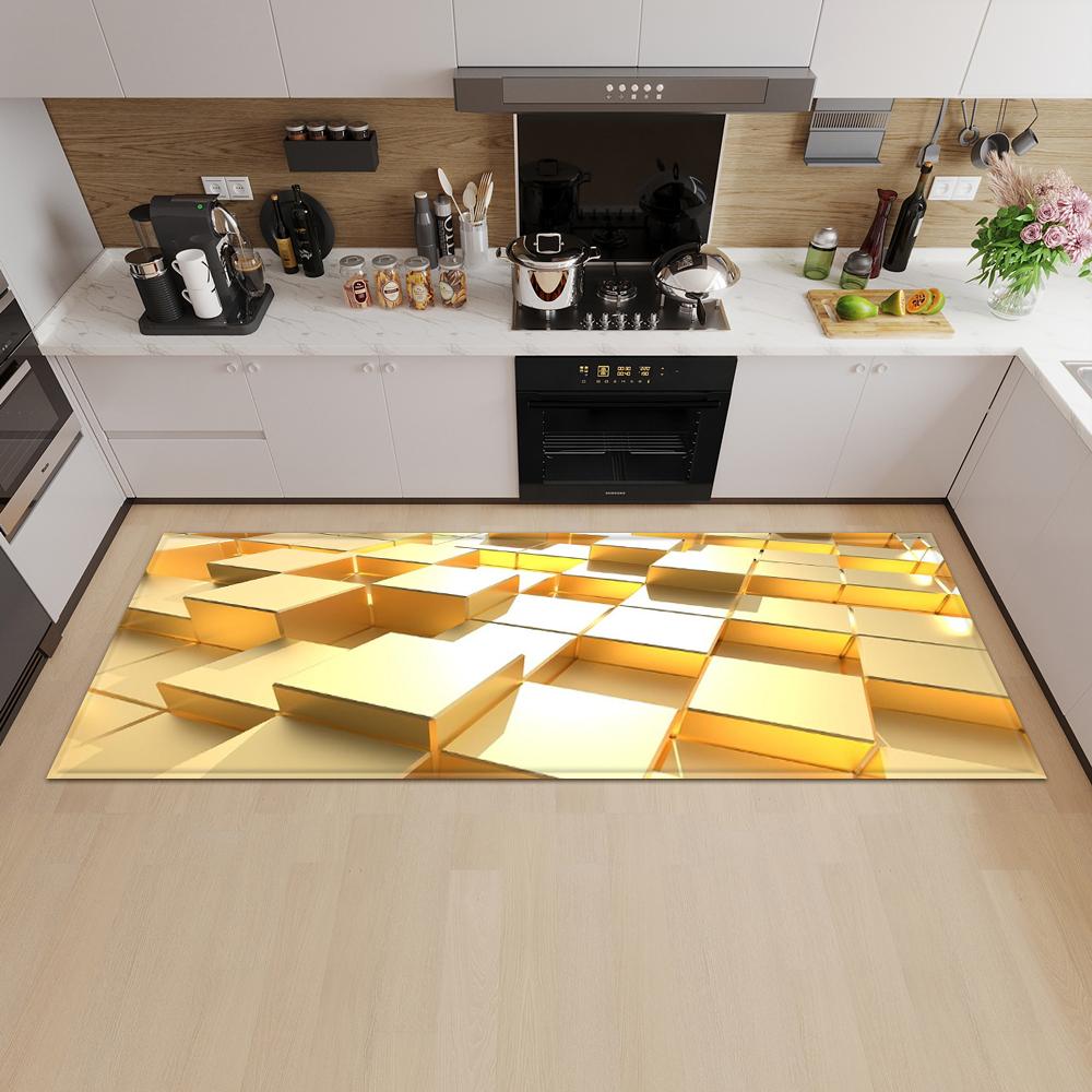 Entrance Door Mat Kitchen Bedroom Carpet Non-slip Floor Corridor Balcony Carpet Modern Pattern Floor Mat Can Be Customized