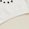 Hand-Embroidered Snowman Knit Sweater - Christmas Cotton, Long Sleeve for Baby Boy/Girl