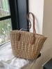 Summer New Trend Versatile Beach Straw Bag Shoulder Portable Vegetable Basket Women's Bag