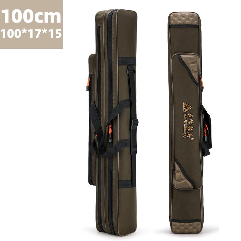 Angelruten-Tasche, Multifunktional, Großes Fassungsvermögen, Wasserdichte Angeltasche, Verstärkte Meeresruten-Tasche, Angelgeräte-Tasche ohne Rollenfach, Köder, Flussangel-Tasche