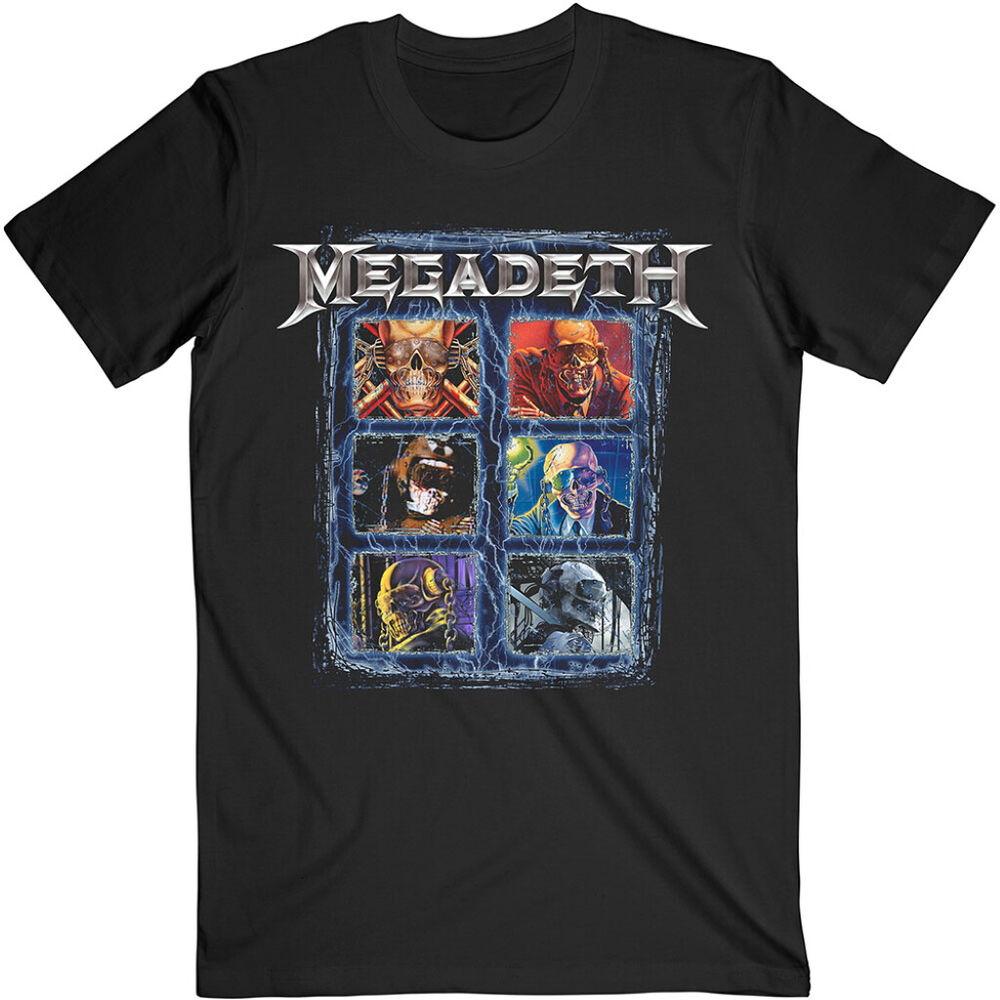 

Черная футболка унисекс Megadeth Vic Head Grid S