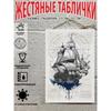 Vintage Sailing Ship Nautical Map Metal Wall Art Decor 20x30cm