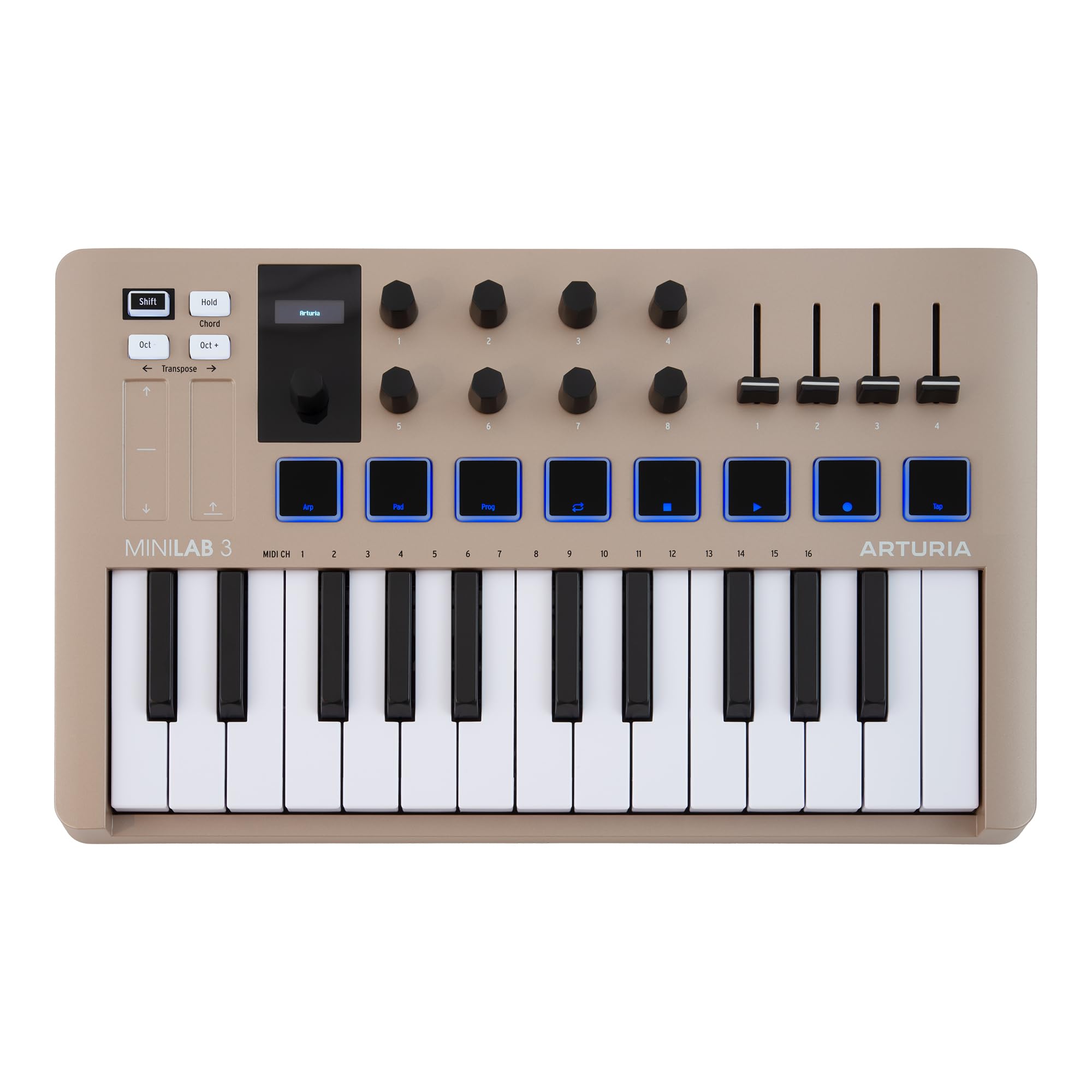 MIDI-клавиатура Arturia MiniLab 3 Limited Edition, цвет Шампанское