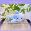 Adorable Rainbow Shark Plush Toy Cute Stuffed Animal Keychain Bag Charm For Kids