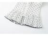 Korean Elegant Polka Dot Ruffle Camisole, Slim Fit with Chest Pads, Waist-Cinched, Flattering Lace Top for Women