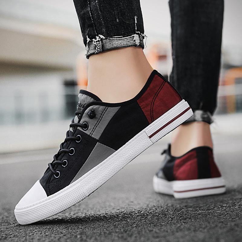 Fashion Men Sneakers Casual Shoes Men Flat Brand Fashion Comfortable Canvas Shoes Driving Tennis Student Sports Shoes