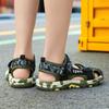 Summer Sport Sandals For Children's 5-15 Years Boys Breathable Anti-Slip Beach Shoes Girls Outdoor Anti-Bump Closed Toe Sandails