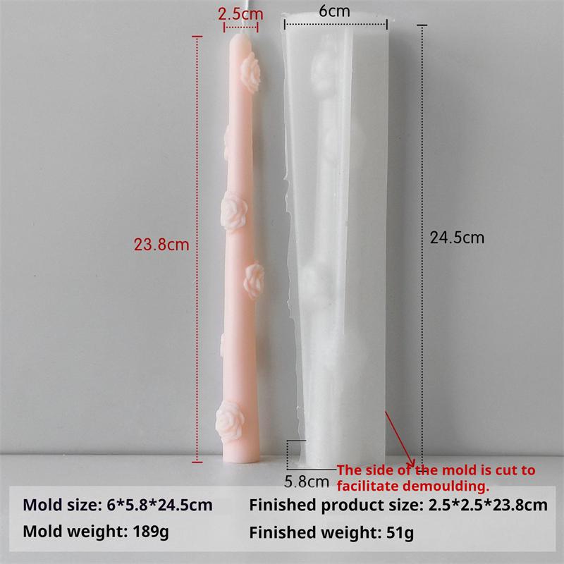 

Рельефная форма для свечей в виде полосок цветов, 3D силиконовая форма для свечей, мыла, ароматерапевтические украшения, сделай сам, подарки ручной работы, инструменты De Silicona