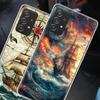 Compass Map Voyage Phone Case for Samsung A54 A57 A37 A17 A14 A15 A12 A24 A34 A55 A35 A25 A52S A07 A05S A04S A22 A32 A72 Galaxy