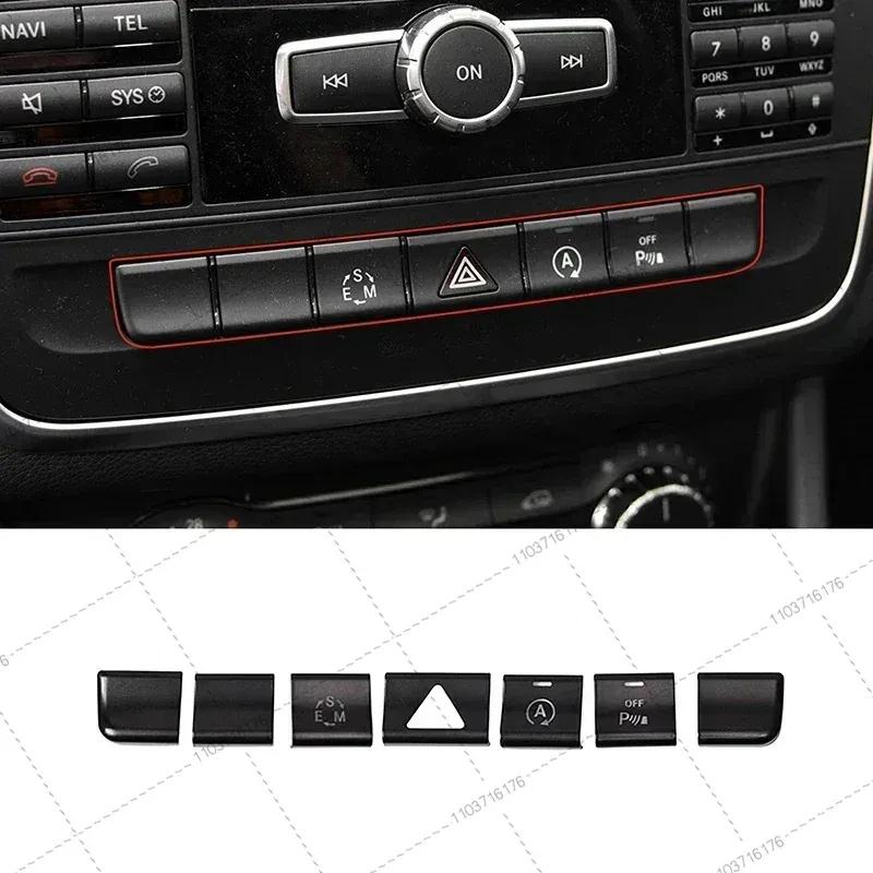 Air Conditioner Button Stickers for Mercedes Benz GLA X156 CLA C117 A Class B Class W176 2013-2017 Car Interior Accessories