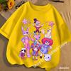 2026 Cute Pomni T-Shirts Children The Amazing Digital Circus Short Sleeve Casual Fashion Printed Boys Girls Tops Spring Summer