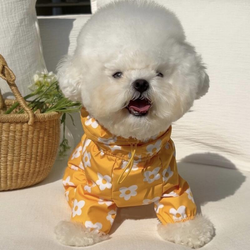 Fashion Pet Rain Coat for Dogs Waterproof Impermeable Full‑Body Raincoat Rain Cape Dog Clothing