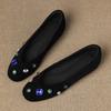 Fashion Shiny Colorful Rhinestone Decorated Flats Women Elegant Cozy Round Toe Shallow Low Heel Pumps Luxury Suede Brand Designer Shoes