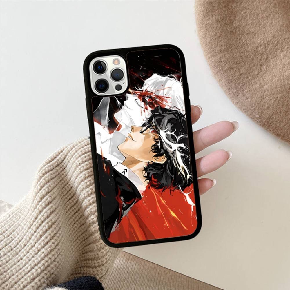 

1 шт. Классический Чехол для Телефона P-PersonaS Видеоигра PC+TPU Защитный Для IPhone 17 16 Pro Max 15 Plus 14 13 12 11 Обложка iPhone 12pro max