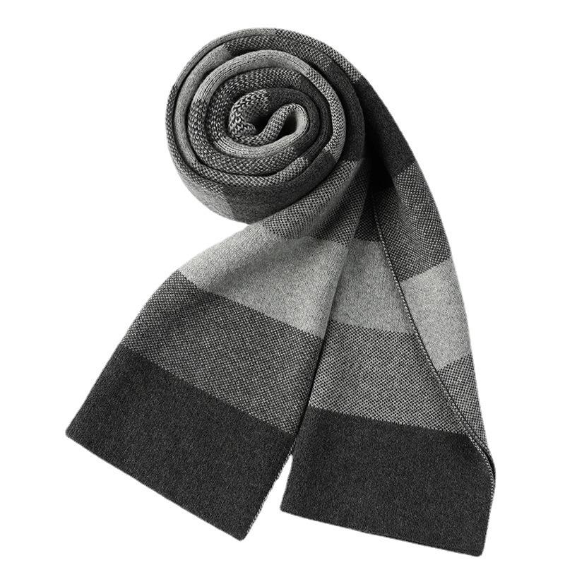 Cashmere Men's Scarf Business Plaid Fashion Leisure Travel Autumn and Winter Middle-aged 2025 Medium and Long Warm and Comfortable