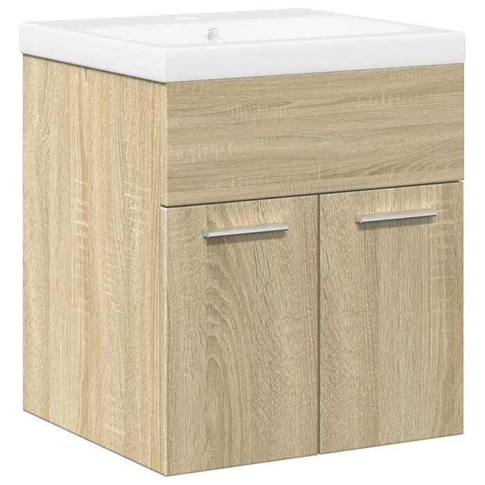 VidaXL Ensemble de meubles de salle de bain 2 pcs chêne sonoma 3324982