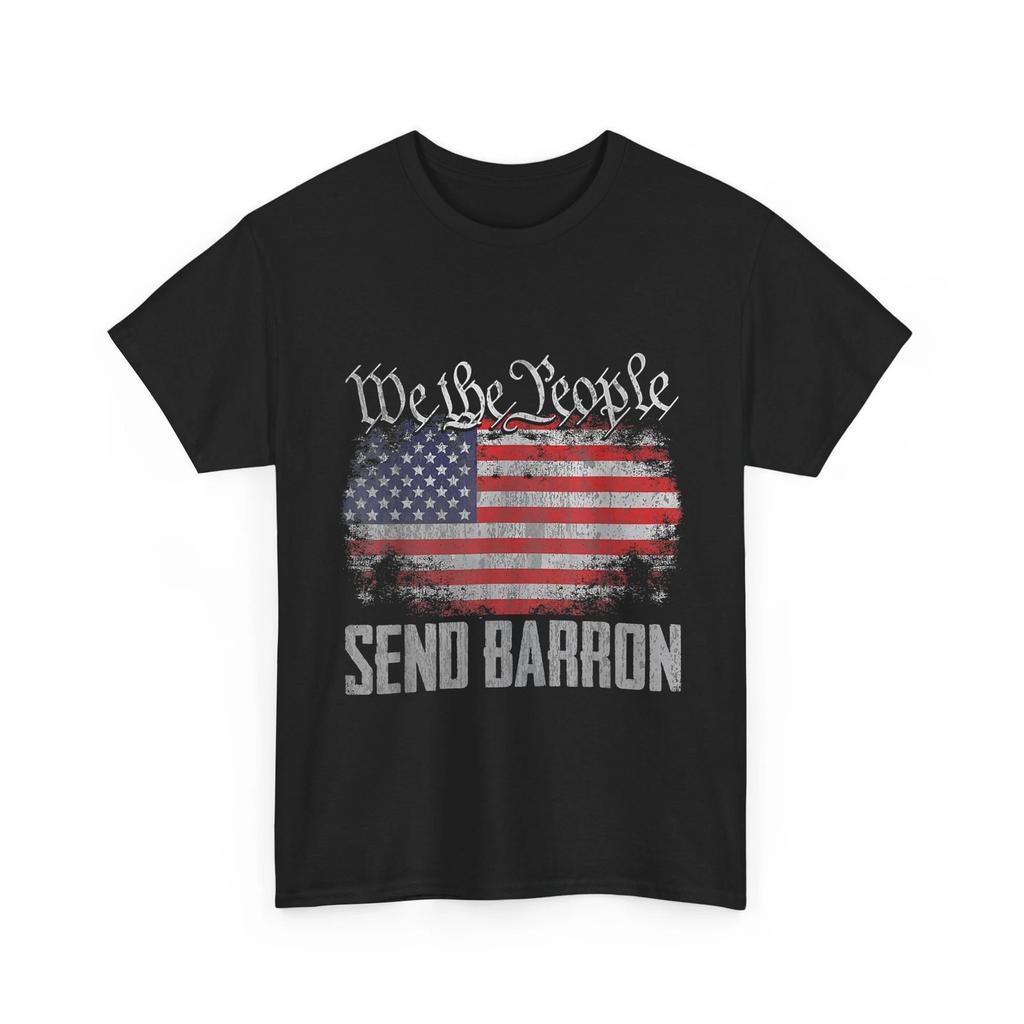 Send Barron US Flag Shirt, We the People USA Flag T-Shirt