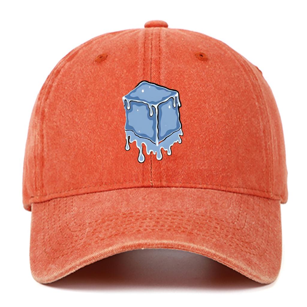 Suitable for daily wear in all seasons, baseball caps for men and women, ice block printed street casual hats adjustable