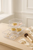 Transparent Drawer Storage Box Clear Acrylic Drawer Organizer Drain Holes Drawer Storage Tray Stackable Storage Bin