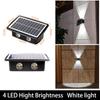 6LED Solar Wall Light Outdoor Garden Decoration Wall Lamp High Brightness Up And Down Luminous Lighting Outdoor Solar LED Lamp