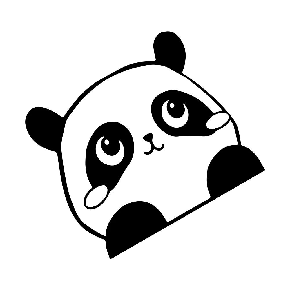 Funny Cute Panda Sticker Car Body Side Decor Decal Motorcycle Vinyl Waterproof Decoration Cover Auto DIY Para Tuning Accessories
