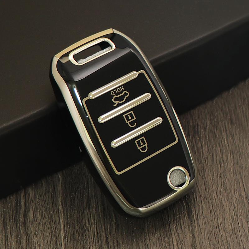 Shell For Kia Optima Sorento Cerato Soul Forte Seltos K3 K2 K5 Ceed Rio 3 Sportage Tpu Car Key Case For Hyundai Avante Santa