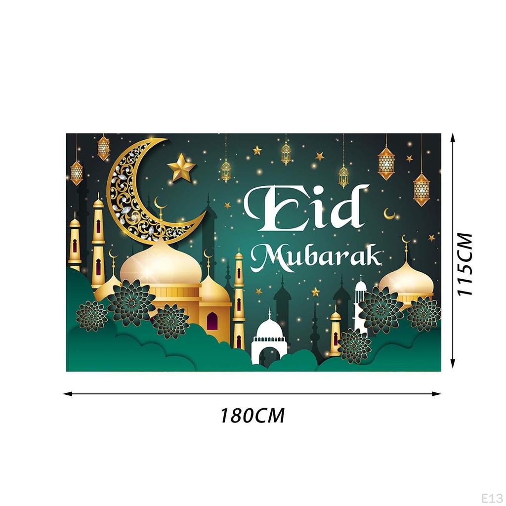 Eid Mubarak Background Ramadan Kareem Backdrop Durable Photo Booth Party Supplies for