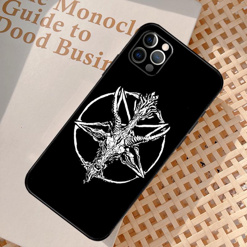 Gothic Witch Satan Phone Case For iPhone 17 Air 15 14 13 12 11 16 Pro Max 13 12 Mini 15 16 Plus 16e Cover Coque