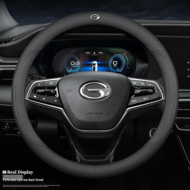 Genuine Leather Steering Wheel Cover for GAC Trumpchi & AION Models