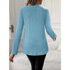 Women's Fashionable Casual Spring-autumn Long-sleeved Round-neck Blouse Shirt